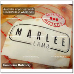 Lamb LEG BONELESS frozen whole cuts +/- 3 kg/pc (price/kg) brand Australia MIDFIELD